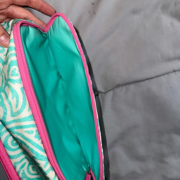 Scout Cosmetic Bag in Teal and Pink - Picture 5 of 6